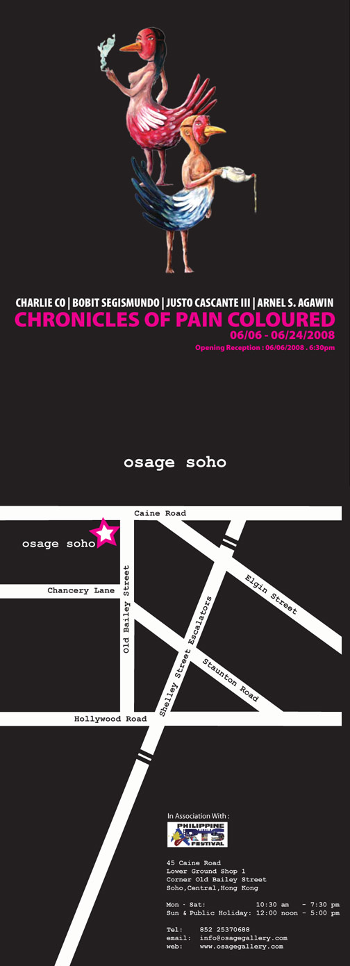 invitations for Chronicles of Pain Osage Show
