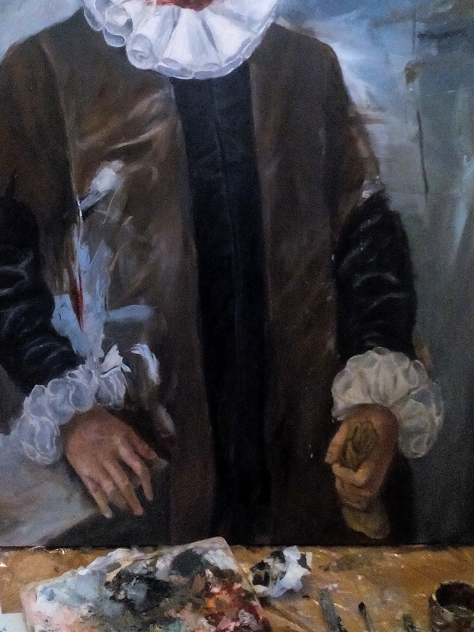 Hong Kong based Filipino artist  Oil on canvas  Hong Kong painting by justo cascante III 