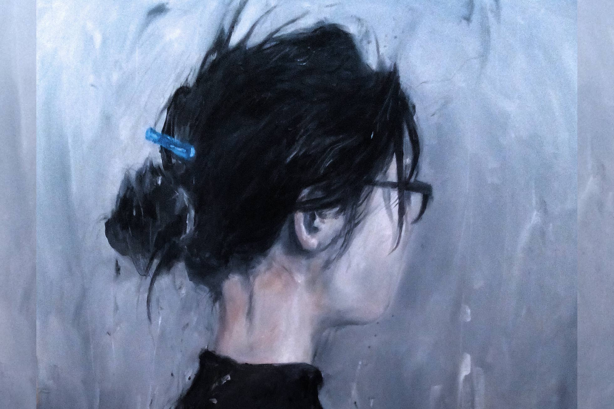 Portrait painting by Justo Cascante 