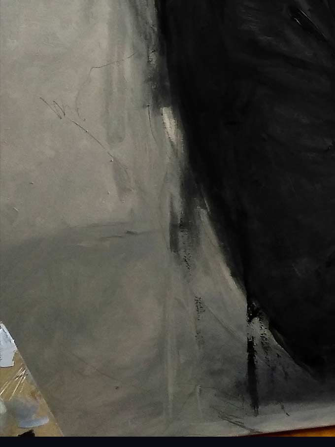 Justo Cascante painting