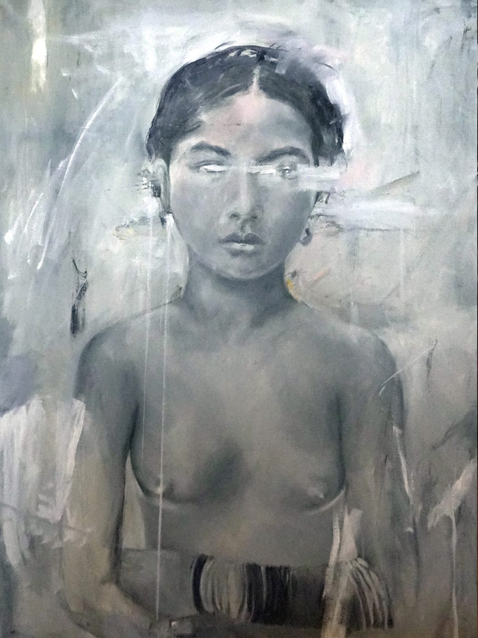 Justo Cascante portrait painting Filipino artist