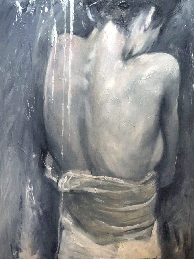 Justo Cascante figurative artwork, Thombayan artspace Philippine art