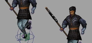 textured poly character